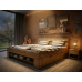 Posteľ TINA L602 celomasívna so zásuvkami 180x200cm Posteľ TINA L602 celomasívna so zásuvkami 180x200cm